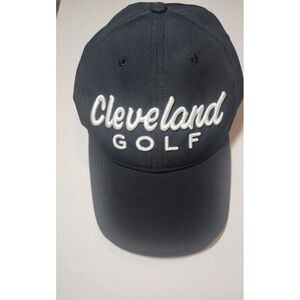 Clevealand Golf Hat Black Polyester L‎ Adjustable